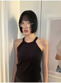 【表参道sheta小林】暗めカラーグランマッシュ黒髪前髪カット