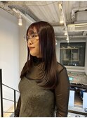 ★ブリーチなし暖色コーラルオレンジワインレッドピンクレッド