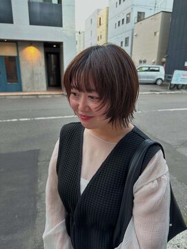 テンション(tension) くびれボブレイヤーカットウルフボブ大通駅バスセンター駅