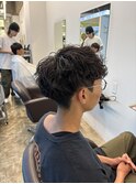 【MEN’S HAIR/サーフカール/刈り上げセンターパート/千葉】