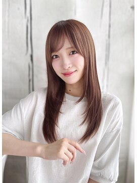 ティエル 町田店(tiel) 【町田】大人可愛い前髪ありレイヤー×人気ロングヘア