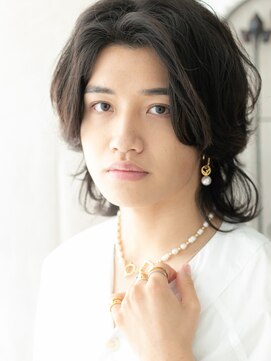 モッズヘア メン 仙台愛子駅前店(mod's hair men) ワイルドかき上げ波巻きパーマ韓国ヘアa仙台愛子