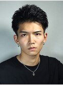 テーパーフェードツーブロックアクティブショート