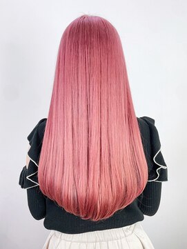 美髪おくれ毛韓国前髪カットヘアロング_ba550163