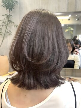 ロビー 表参道(ROBBY) ミディアムレイヤーカット/30代40代50代/顔周りカットくびれヘア