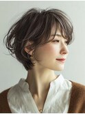 ミセスショート×白髪ぼかしカラー30代40代50代60代