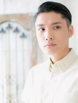 モッズヘアメン 札幌月寒店(mod's hair men) 黒髪アップバング社会人オールバックフェードスタイルq札幌月寒