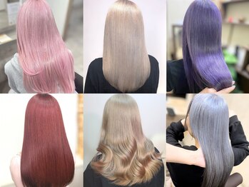 アンク クロス 池袋北口店(ANKHCROSS)の写真/クリア発色とダメージ対策が叶うケアブリーチ☆透明感溢れるカラーでトレンドスタイルが手に入る！