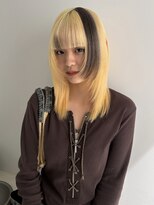 キオク(KIOX) ハッシュカット 抜きっぱなしブロンド ポイントデザイン