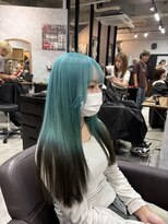 シールドヘアー 沖縄 新都心(C'LD Hair) グリーン×エンドカラー/那覇美容室/新都心美容室