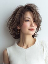 Heart's美人設計と白髪ぼかし専門店 青山表参道店 脱白髪染め/ショートヘア【ハーツ】&nbsp;白髪ぼかし脱白髪染め似合わせショートボブ40代50代60代