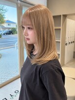ルトワフクロマチ(Lutowa Fukuromachi)&nbsp;明るめベージュ×ミディアム×薄め前髪/袋町/本通