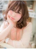 パールアッシュで柔らかさ100% くしゃ髪BOB☆a