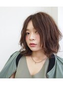 【大宮Hip's】寝グセ風×無造作カールのヌーディーボブ☆