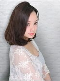 .黒髪×ワンカールボブ