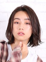 アース コアフュールボーテ 熊谷店(EARTH coiffure beaute)&nbsp;クールなセンターパートワンレンボブ
