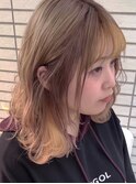 耳かけ/フォギーベージュ/マッシュウルフ/外ハネ[上野/御徒町] 
