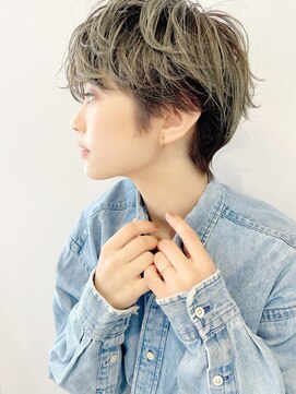 レトン 銀座(leton) Aラインボブ/マロンベージュ/ニュアンスマッシュ[東銀座/銀座]