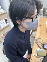 ヘアー アイス 御器所本店(HAIR ICI) センターパート×緩めパーマ