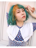 グラスペディア(graspedia)&nbsp;ターコイズブルーオレンジデザイン