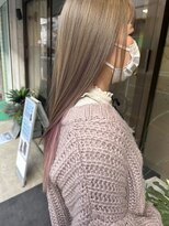 プラス エー(PLUS A)&nbsp;ダブルカラー　インナーピンク