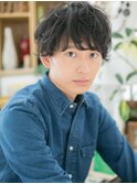 くせ毛風春パーマダークアッシュマッシュm川口20代30代40代