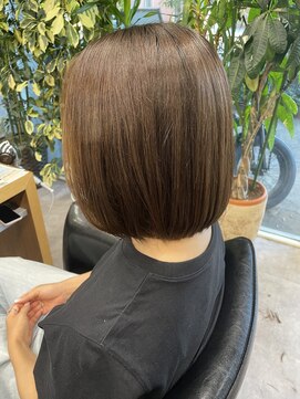 シェル 吉祥寺(shell) グレージュカラー/ボブウルフ/黒髪/ココアベージュ