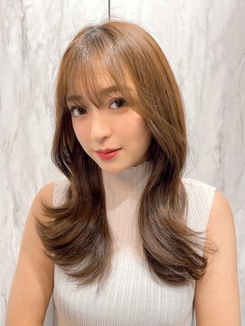 ロンド エスポワール 錦糸町(Lond espoir) 〇韓国くびれ巻きヨシンモリグレージュカラーシースルーバング