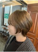 【大人可愛い】丸みショートボブ♪30代40代