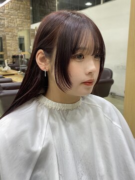 ゼスト 吉祥寺店(ZEST) 顔周りレイヤー×姫カット/あんりん/吉祥寺