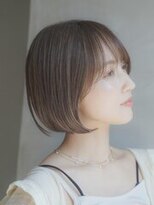 ワン 平塚(ONE009)&nbsp;前髪/マチルダボブ/ピンクベージュ/インナーグレージュ