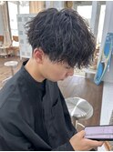 【王道波巻きパーマ】