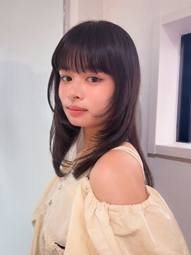 ロンドエニカ 大宮(Lond enika) 前髪カタログアンブレラカラーこなれミディウェーブパーマ大宮