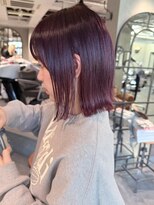 ロリム(RorriM)&nbsp;切りっぱなしボブ　ダブルカラー　ボルドールビー　ケアブリーチ