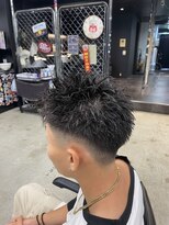 【スパイキーショート】刈上げメンズショート