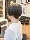 白髪染め白髪ぼかし大人ショートボブ大人かわいい30代40代50代