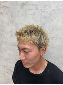 スパイキーショート/金髪/メンズブリーチ/メンズ