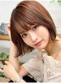 ボリュームダウンストレート×ボブ