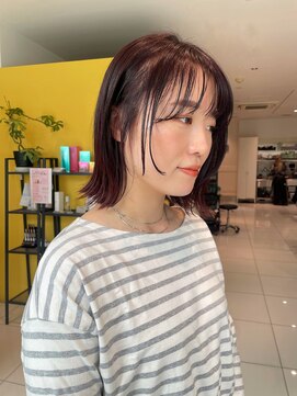 バサ 江古田店(BASSA) 【Arakawa】レッドカラー/切りっぱなしボブ