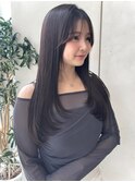 ワンカール/レイヤーカット/縮毛矯正/顔まわりカット/ミディアム