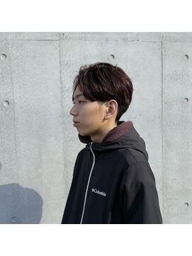 ビューティーリゾート アカヒゲ(Beauty Resort AKAHIGE) センターパート×ワインレッド