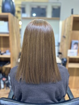 ダスティ 豊科駅前店(Dasty) ブリーチなし！赤みを抑えた透明感オークルベージュ