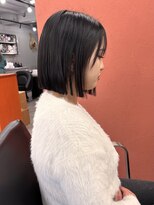 レブ 三条河原町(Reb,) 丸くならない切りっぱなしボブ
