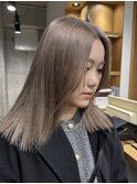 ミルクティーベージュ/ブリーチ2回／町田