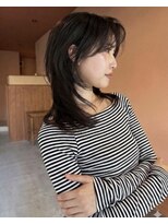 サボ 栄店(sabo)&nbsp;黒髪顔まわりレイヤー似合わせカット