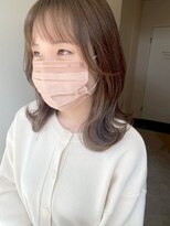 ロッカヘアエジェ(ROCCA hair eje.)&nbsp;くびれヘア外ハネニュアンスミディ