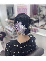 カワイイオオサカ ミディアムアップスタイル