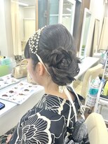 京都ヘアセット着付け専門サロン 夢館 五条店(yumeyakata)&nbsp;ツイストサイドアップ