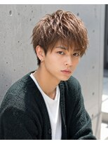 MEN's Baguz MEN'Sカット/ MEN'Sパーマ/ MEN'Sカラー 柔らかブラウン束感ニュアンスメンズマッシュ