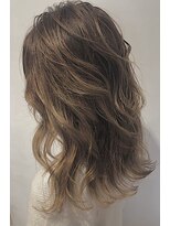 レセ 南柏店(Laissez)&nbsp;グレージュ グラデーション/セミロング/透明感【レセ南柏店】